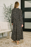 Promotional Proposal Collared Dress in Black and Khaki