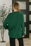 Quick Nap Textured Pullover in Hunter Green