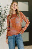 Rust Revival Long Sleeve Knit Top