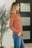 Rust Revival Long Sleeve Knit Top