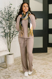 Seasonal Snooze Top and Bottom Set in Brown
