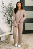 Seasonal Snooze Top and Bottom Set in Brown