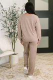 Seasonal Snooze Top and Bottom Set in Brown