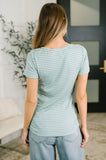Simply Me Scoop Neck Henley Top