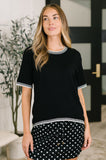 So Totally Me Trim Detail Casual Top