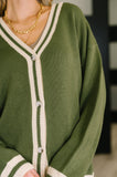 Something Simple Full Front Button Down Cardigan