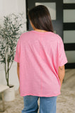 The Layback Relaxed Basic Tee in Pink