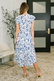 The Missing Piece Tiered Flutter Sleeve Dress