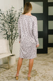 The Person You Are V-Neck Leopard Print Dress