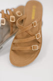 Trusty Strappy Sandals in Light Tan