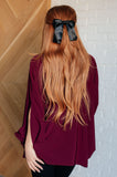 Universal Philosophy Blouse in Wine