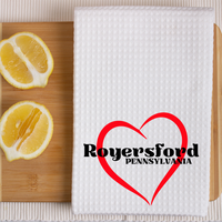 Hometown Heart Waffle Towel