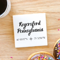 Hometown Coordinates Coasters