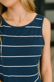 What a View Striped Sleeveless Maxi