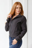 Where Are You Zip Up Jacket in Black