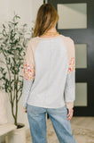 Wondering Aloud Patchwork Long Sleeve Top- 3/3/2026 NEW