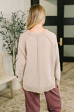 Words Of Wisdom Raglan Sleeve Sweater in Mocha