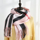 Sweet Stripe Winter Scarf – Soft Mid-Length Wrap_CWASC0206
