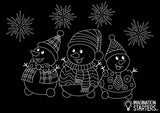 Reusable Coloring Snowman Placemat 12x17
