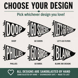 Philly Sports Glass | Choose Your Sport | Etched Glass