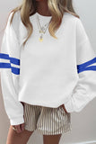 66 GAME DAY Varsity Striped Plus Size Sweatshirt (S-4X)