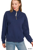 Fleece Half Zip Sweatshirt