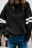 66 GAME DAY Varsity Striped Plus Size Sweatshirt (S-4X)