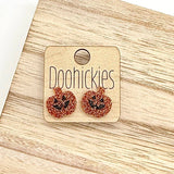 Purple Witch Hat Studs