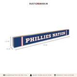 Phillies Nation Skinny Sign | Shelf Decor | Wood Sign