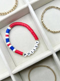 Philly Heishi Bracelet RWB