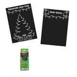 Reusable Coloring Minimat Christmas Kit