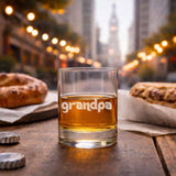 “Dad” Etched Rocks Glass – Philadelphia Baseball Fan Gift