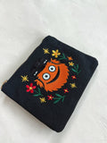 Hockey Mascot Embroidered Pouch Wallet Philadelphia Philly