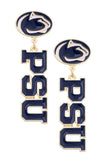 Penn State Nittany Lions Enamel Drop Earrings