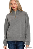 Fleece Half Zip Sweatshirt