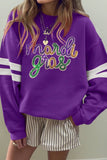 66 GAME DAY Varsity Striped Plus Size Sweatshirt (S-4X)