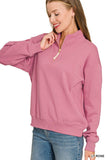 Fleece Half Zip Sweatshirt