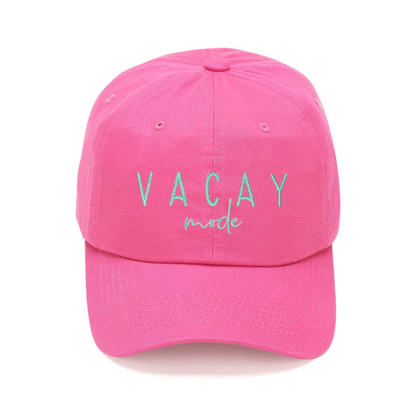 Vacay Mode Hot Pink Cap