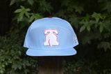 Retro Blue Cotton Philadelphia Baseball Snapback Hat Philly