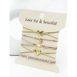 Boho Inspired Minimal Heart Hair Tie Bracelets