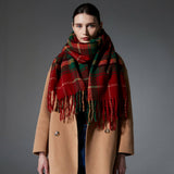 Christmas Plaid Scarf – Red Green Winter Wrap_CWASC1275