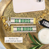 Philly Go Birds Striped Keychain | Bag Charm | Key Ring