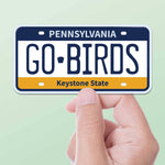 Go Birds Philadelphia Eagles Sticker - Pennsylvania Plate