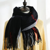 Sweet Stripe Winter Scarf – Soft Mid-Length Wrap_CWASC0206