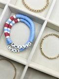 Philly Heishi Bracelet RWB