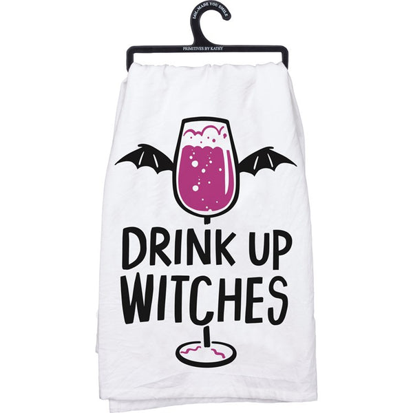 Kitchen Towel--Drink Up Witches