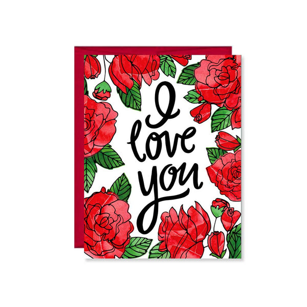I love you roses Card