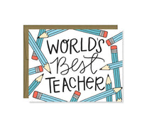 World's Best Teacher, Teacher Appreciation Card