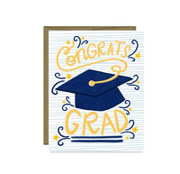 Congrats Grad Graduation Card (Blank Inside)