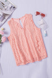 Lace V-Neck Wide Strap Tank